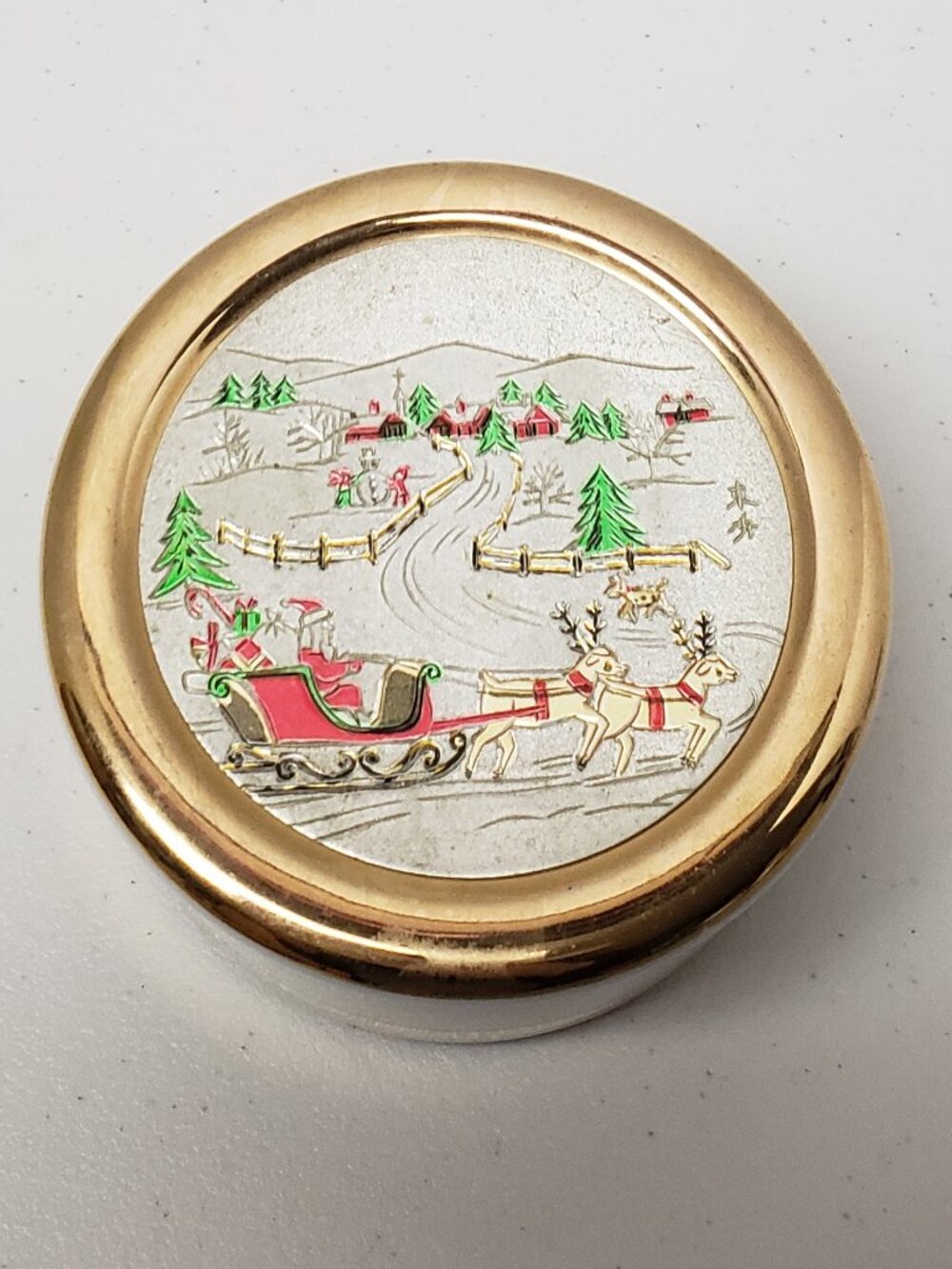 The Art Of Chokin Christmas Trinket Box